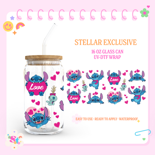 ALIEN CUTE LOVE EXCLUSIVE - 16 OZ UV DTF