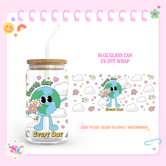 EARTH DAY - 16 OZ UV DTF