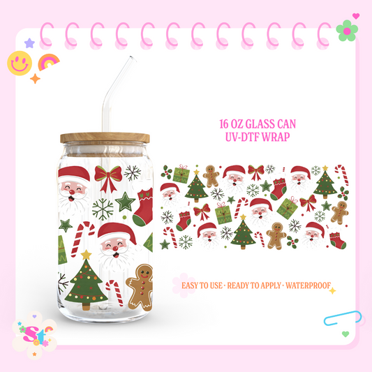 SANTA CHRISTMAS - 16 OZ UV DTF