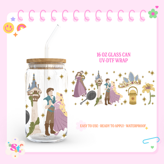 LANTERN PRINCESS - 16 OZ UV DTF