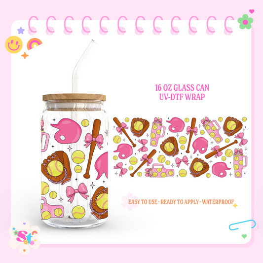 SOFTBALL VIBES - 16 OZ UV DTF