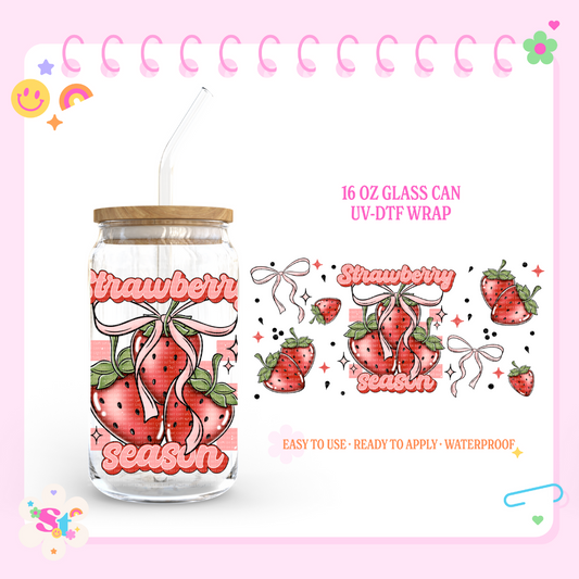 STRAWBERRY SEASON - 16 OZ UV DTF