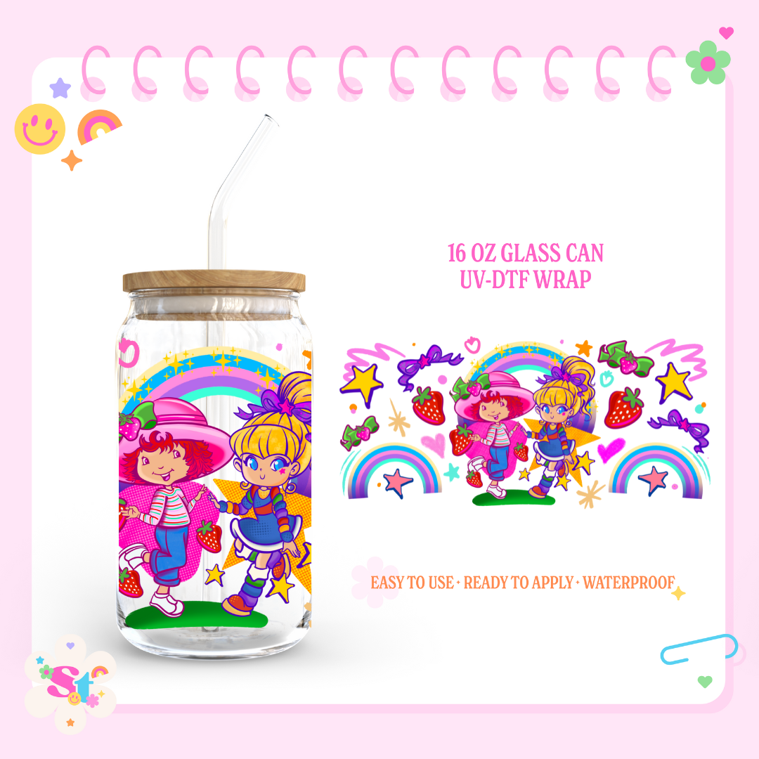 RAINBOW + SHORTCAKE - 16 OZ UV DTF