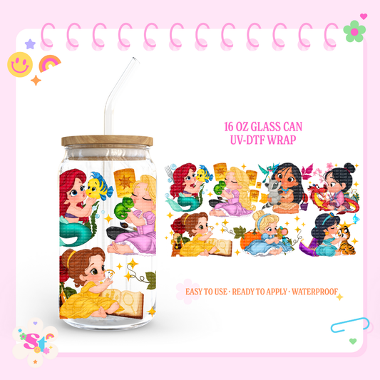 PRINCESS AND SIDEKICKS - 16 OZ UV DTF