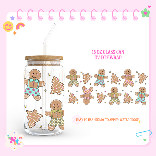 GINGERBREAD FUN - 16 OZ UV DTF