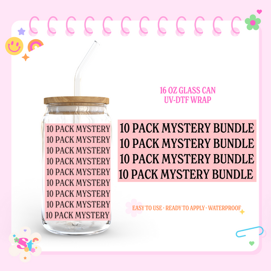 10 PACK MYSTERY BUNDLE - 16 OZ UV DTF WRAP