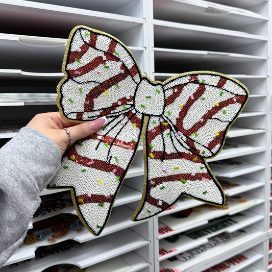 CAKE BOW - SEQUIN PATCH