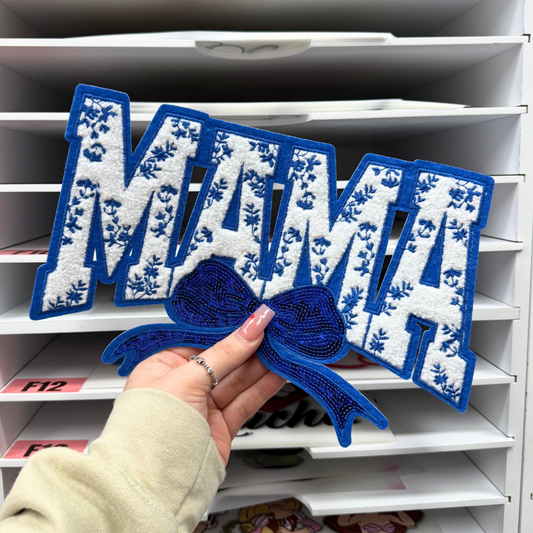 BLUE MAMA - CHENILLE PATCH