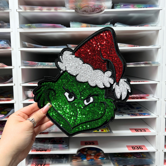 GREEN GUY - SEQUIN PATCH