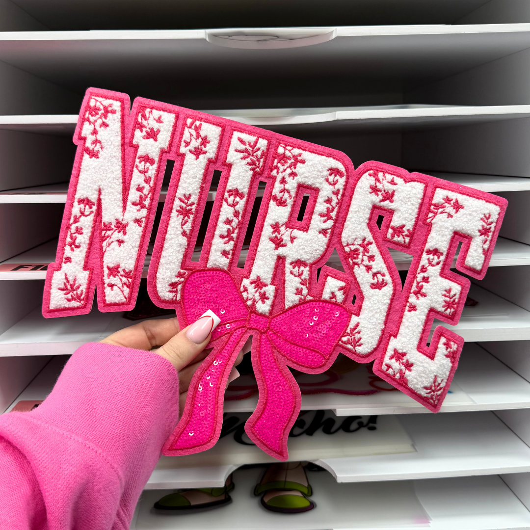 PINK NURSE - CHENILLE PATCH