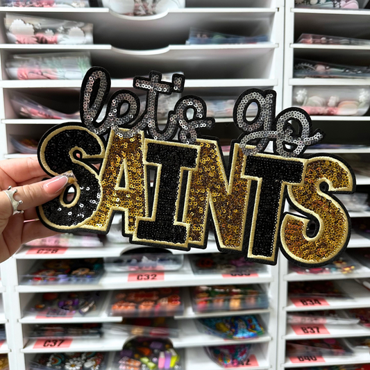 LETS GO NEW ORLEANS - SEQUIN PATCH