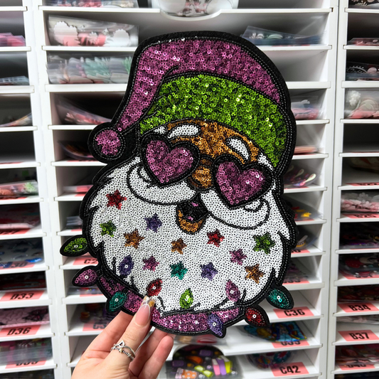 JOLLY SANTA - SEQUIN PATCH