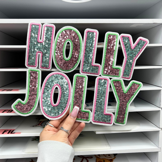 HOLLY JOLLY - SEQUIN PATCH