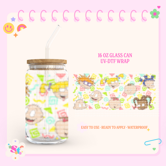 BABY FRIENDS  - 16 OZ UV DTF WRAP