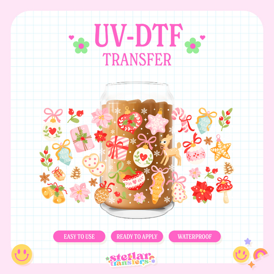 CUTE CHRISTMAS - 16 OZ UV DTF