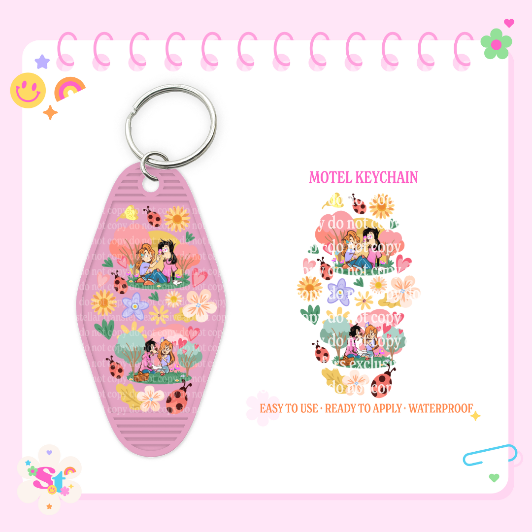 SPRING MAX + R - MOTEL KEYCHAIN DECAL