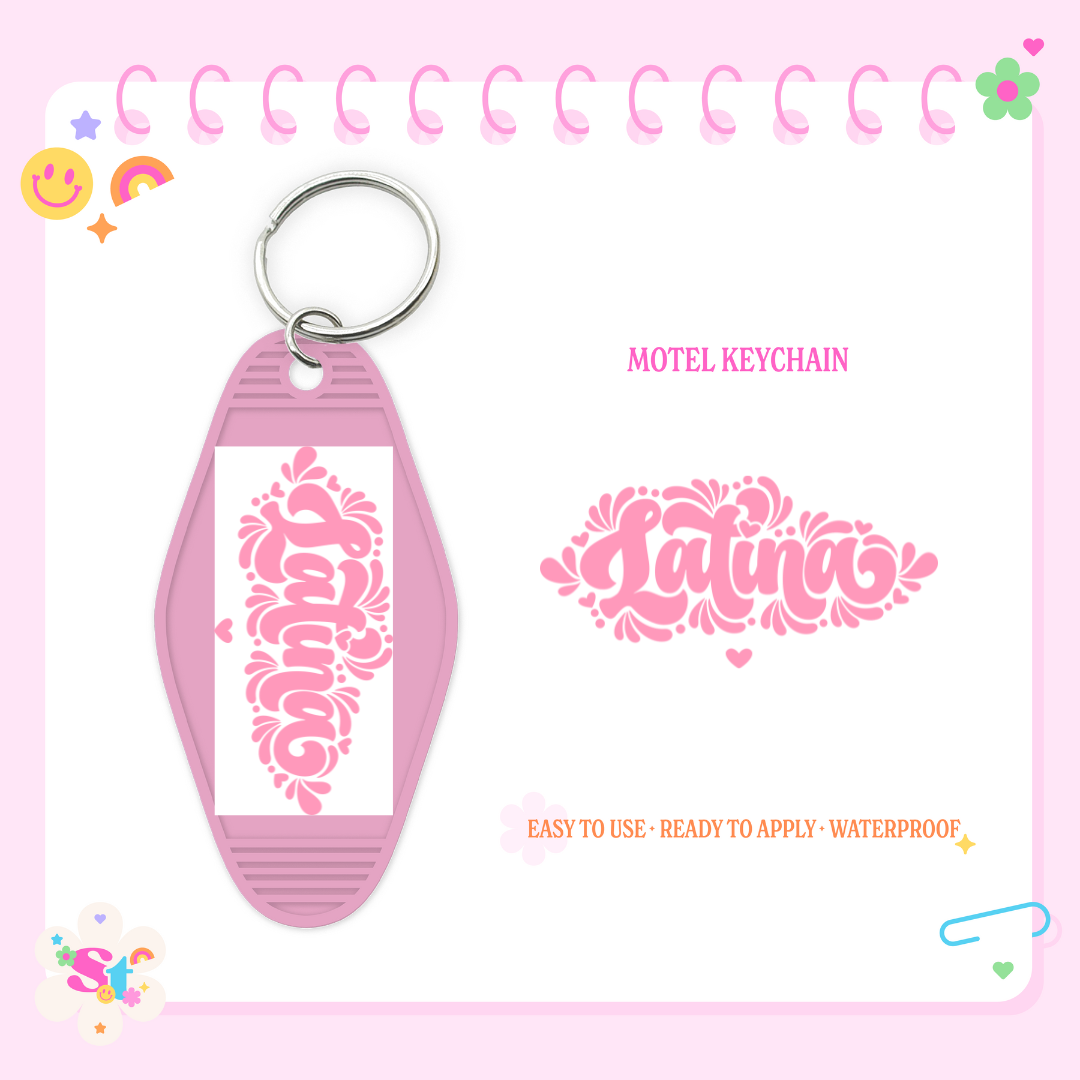 LATINA - MOTEL KEYCHAIN DECAL