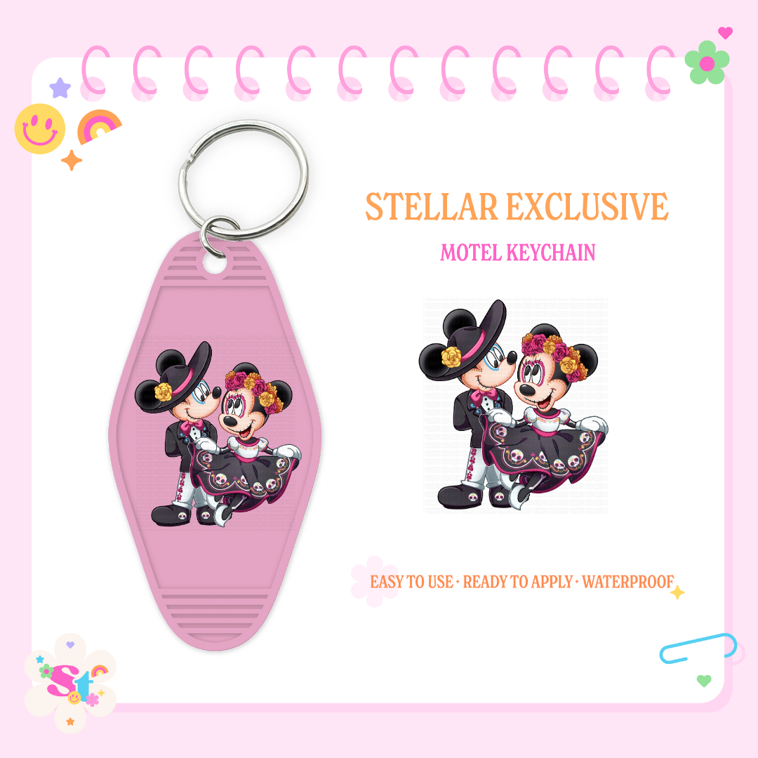 MOUSE DIA DE LOS MUERTOS - MOTEL KEYCHAIN DECAL