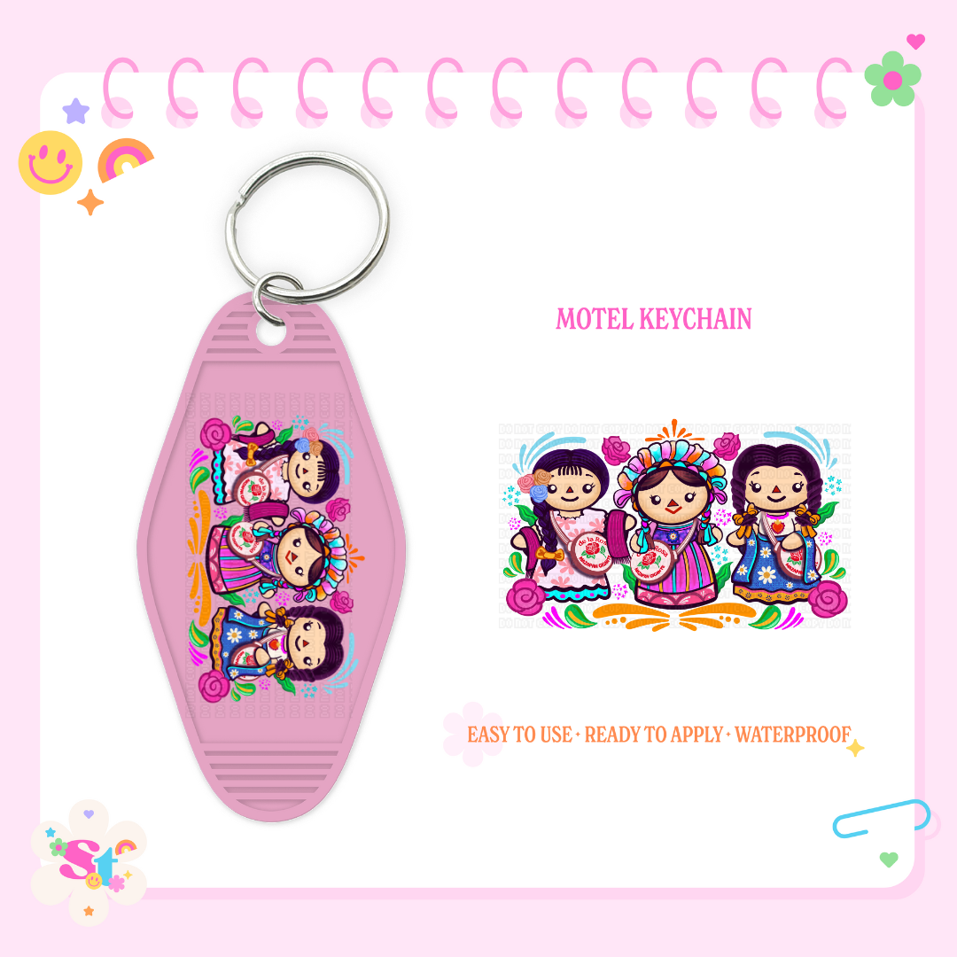 MEXICAN DOLLS - MOTEL KEYCHAIN DECAL