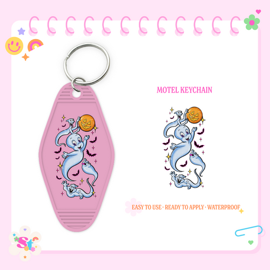 FRIENDLY GHOST - MOTEL KEYCHAIN DECAL