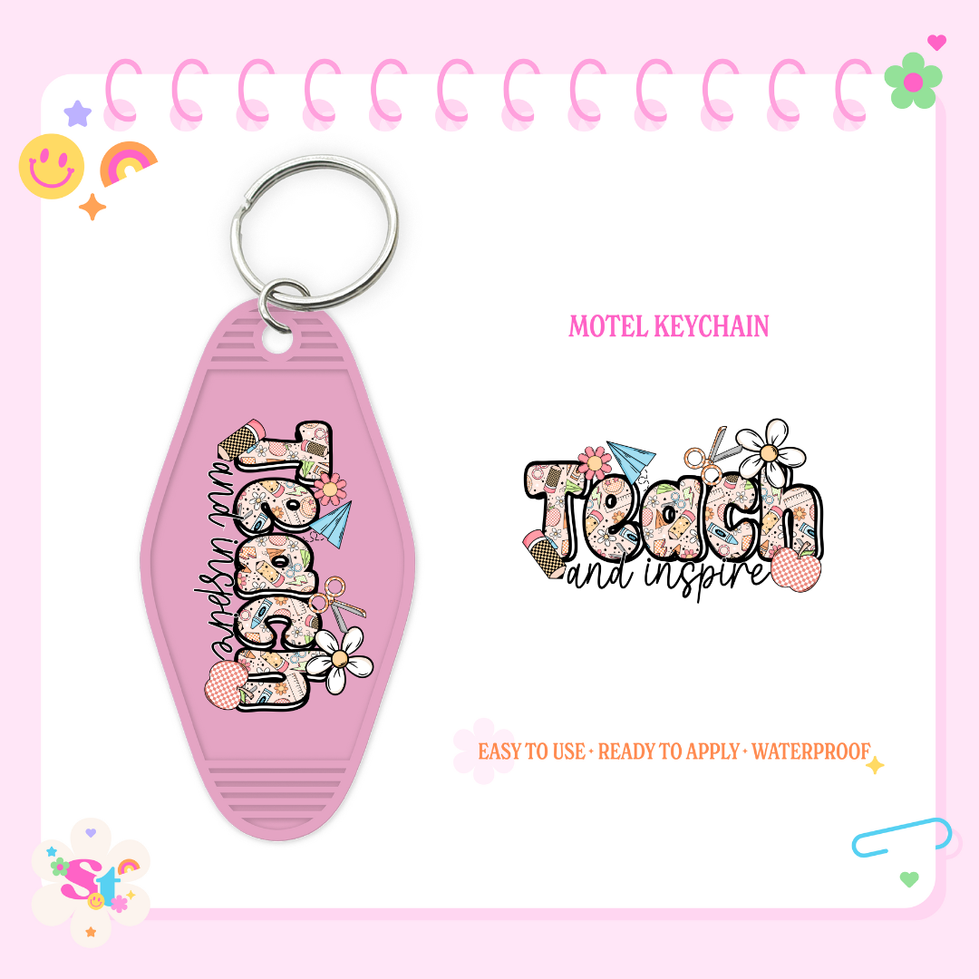 TEACH - MOTEL KEYCHAIN DECAL