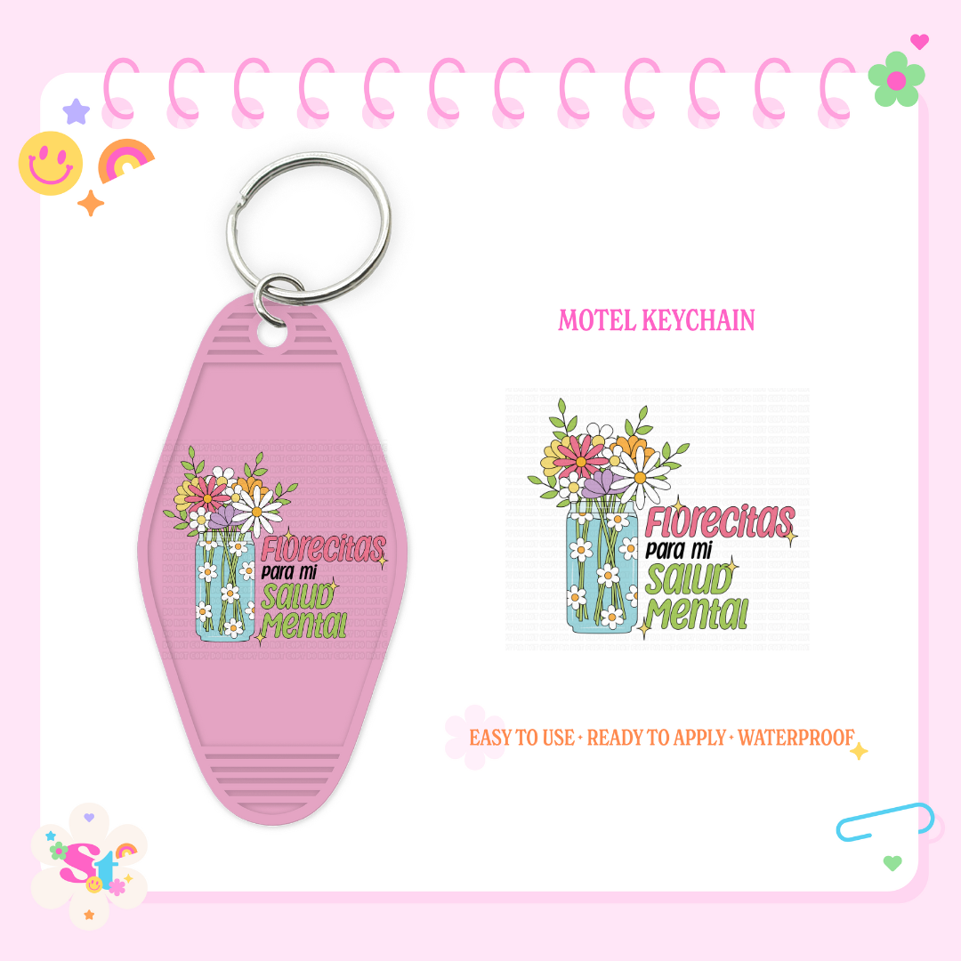 FLORECITAS - MOTEL KEYCHAIN DECAL