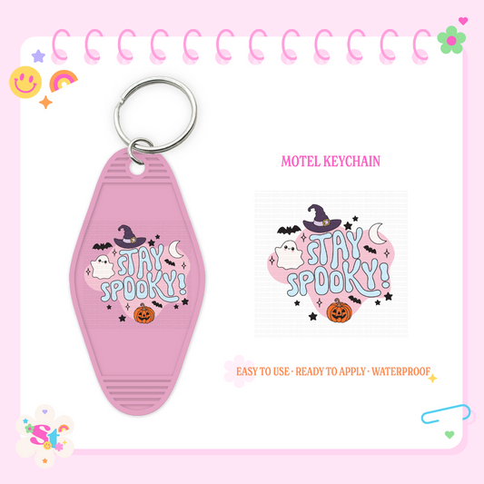 STAY SPOOKY  - MOTEL KEYCHAIN DECAL