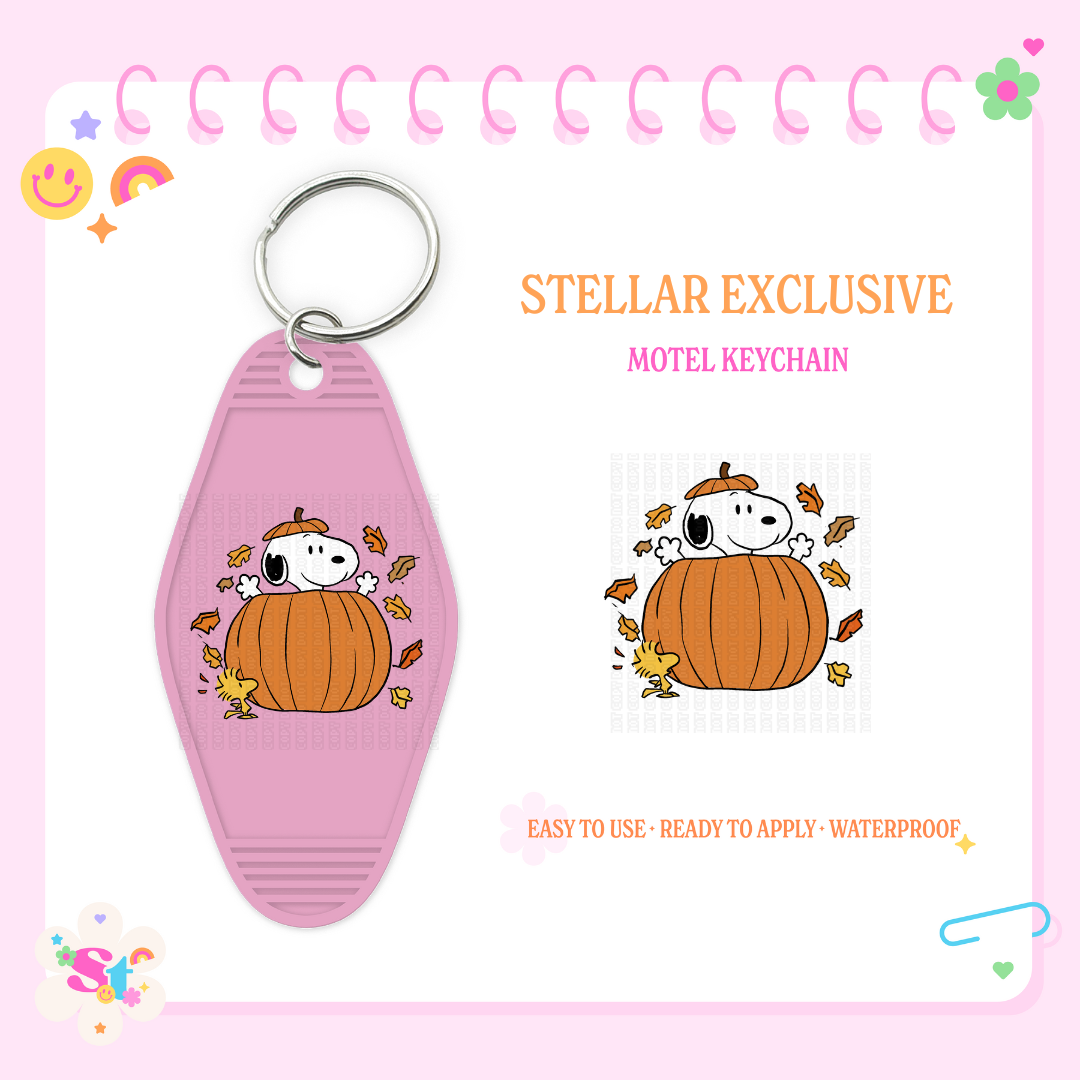 SNOOP PUMPKIN EXCLUSIVE - MOTEL KEYCHAIN DECAL