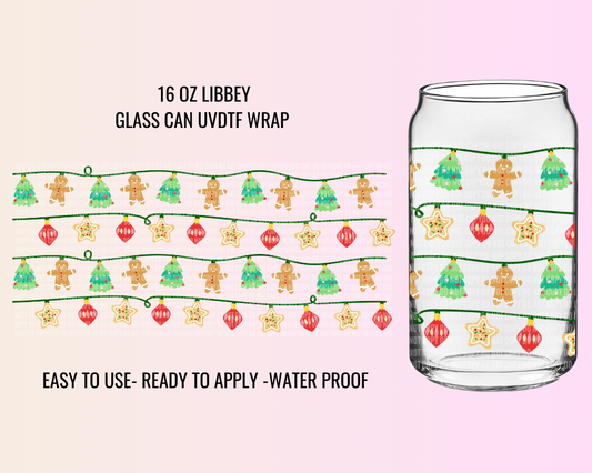 CHRISTMAS LIGHTS EXCLUSIVE - 16 OZ UV DTF WRAP